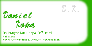 daniel kopa business card